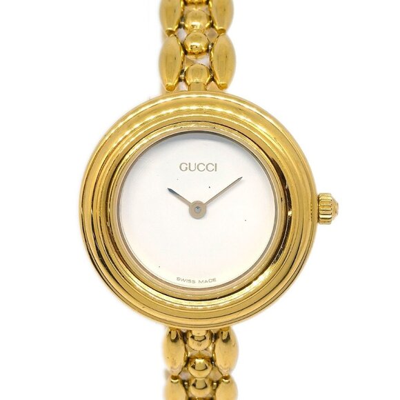 Gucci 11/12.2 Change Bezel Chameleon Quartz Watch SS 177546 - Picture 1 of 7